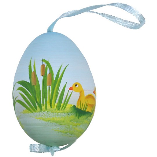 Springtime Ducks Eastern European Egg Ornament ~ Handmade in Slovakia