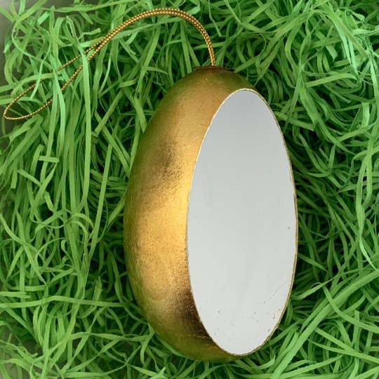 DIY Golden Diorama Goose Egg Ornament ~ Handmade in Slovakia ~ 1 XL egg