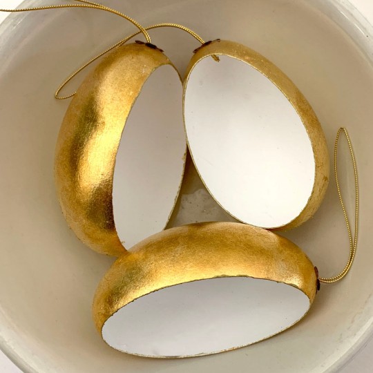 DIY Golden Diorama Goose Egg Ornament ~ Handmade in Slovakia ~ 1 XL egg