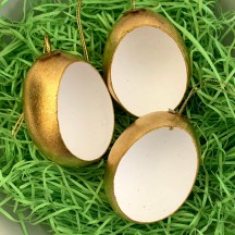 DIY Golden Diorama Egg Ornament ~ Handmade in Slovakia ~ 1 egg