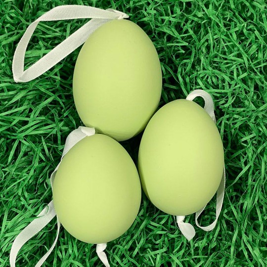 Green Blank Easter Egg Ornament ~ Handmade in Slovakia ~ 1 egg