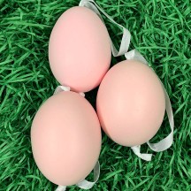 Pink Blank Easter Egg Ornament ~ Handmade in Slovakia ~ 1 egg