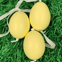 Yellow Blank Easter Egg Ornament ~ Handmade in Slovakia ~ 1 egg