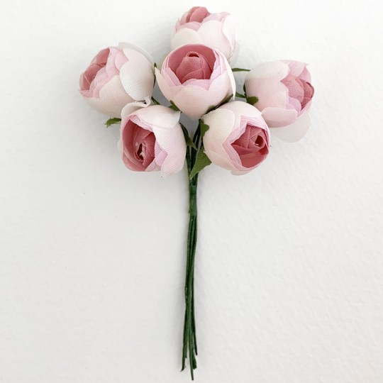 Vintage Millinery Flower Sweet Pea 2.5" Blossoms Fuschia Pink Hat Wedding Y123 