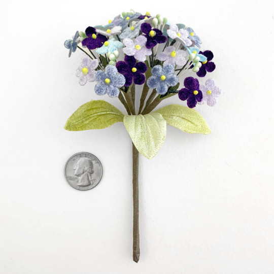 Bundle of Velvet Forget me Nots ~  Mixed Bundle ~ PURPLES + BLUES