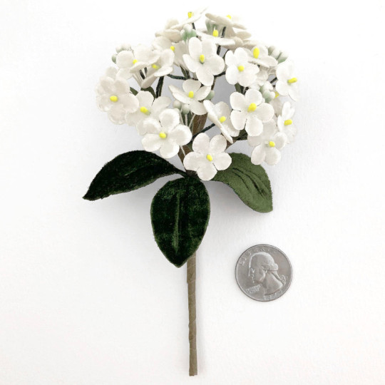 Bundle of Velvet Forget me Nots ~  WHITE