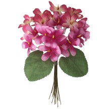 Bouquet of 24 Burgundy & Pink Ombre Fabric Violets ~ Czech Republic