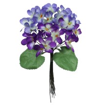 Bouquet of 20 Purple & Lavender Fabric Violets ~ Czech Republic