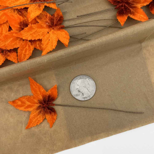 Set of 12 Sweet Gum Leaves ~ AUTUMN OMBRE