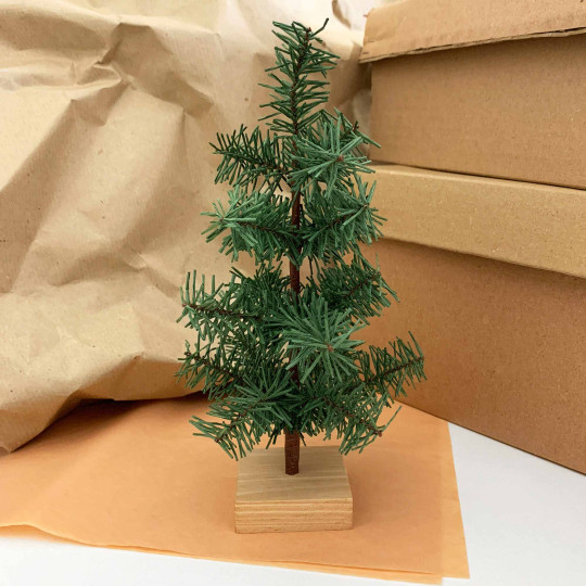 Petite Paper Christmas Tree ~ 8-1/2" tall