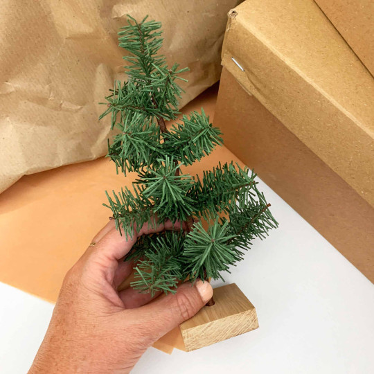 Petite Paper Christmas Tree ~ 8-1/2" tall