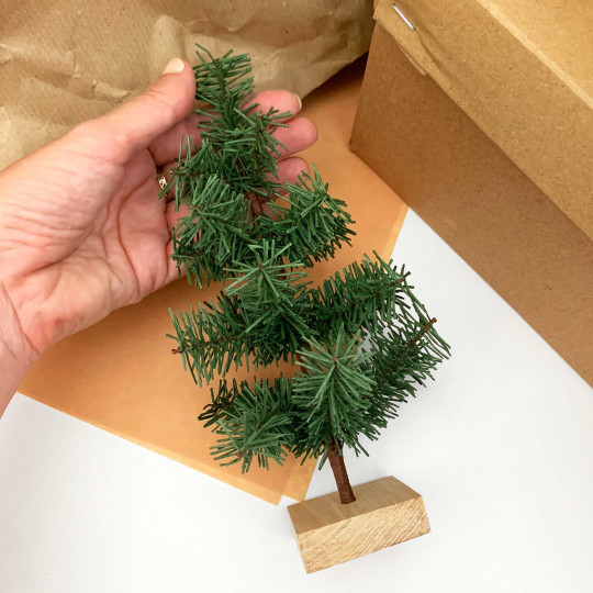 Petite Paper Christmas Tree ~ 8-1/2" tall