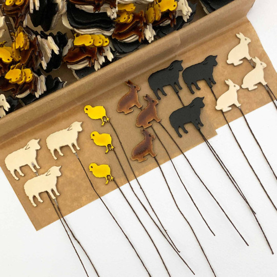 Easter Mix Lacquered Craft Picks ~ Bundle of 15 Retro-Style Picks