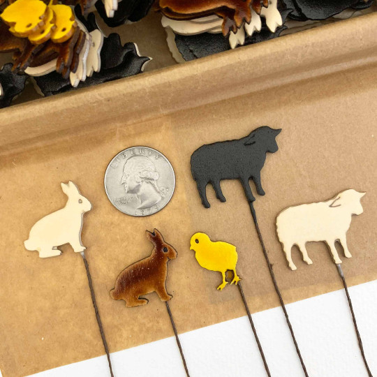 Easter Mix Lacquered Craft Picks ~ Bundle of 15 Retro-Style Picks