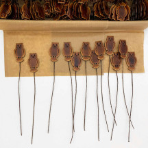 Brown Owls Lacquered Craft Picks ~ Bundle of 12 Retro-Style Picks