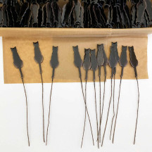 Black Cats Lacquered Craft Picks ~ Bundle of 12 Retro-Style Halloween Picks