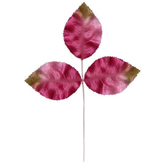 Bundle of Pink Ombre Leaves with Brown Tips ~ Vintage Japan