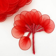 Old Fashioned Net Leaves or Fairy, Angel Wings ~ RED