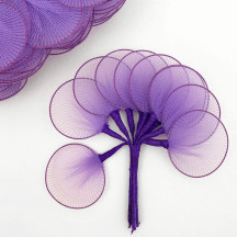Old Fashioned Net Leaves or Fairy, Angel Wings ~ LAVENDER