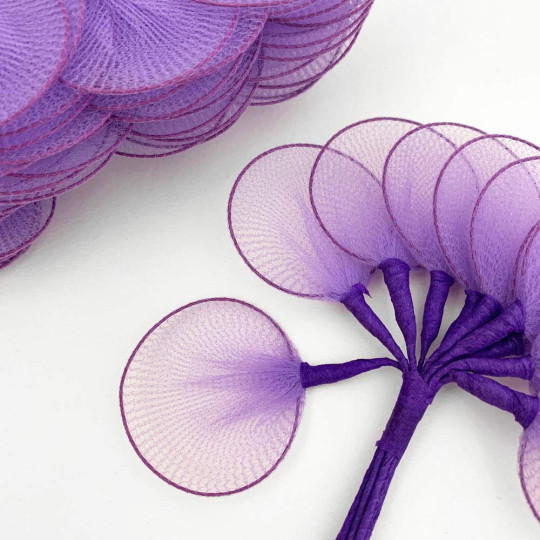 Old Fashioned Net Leaves or Fairy, Angel Wings ~ LAVENDER