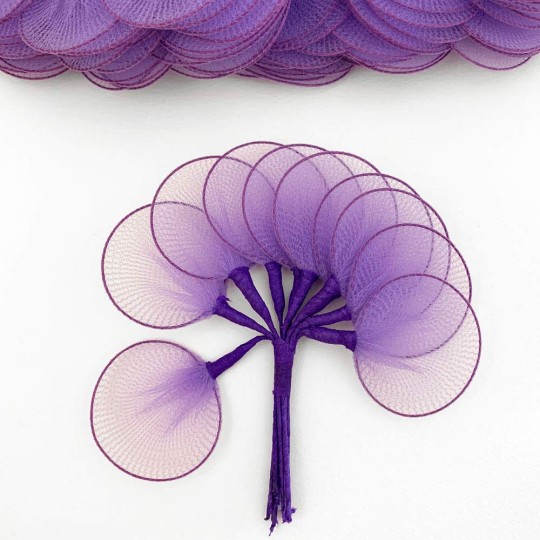 Old Fashioned Net Leaves or Fairy, Angel Wings ~ LAVENDER