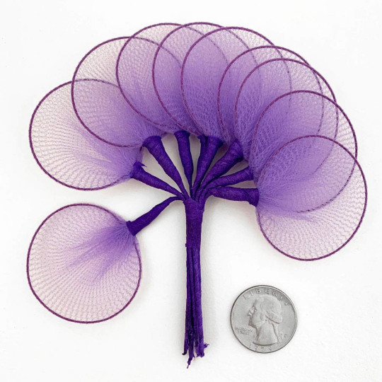 Old Fashioned Net Leaves or Fairy, Angel Wings ~ LAVENDER