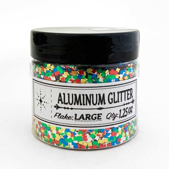Aluminum Glitter Flakes Retro-style Craft Glitter ~ Retro Multi