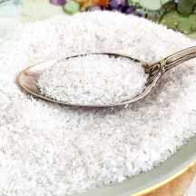 German Glass Glitter in Pearl White ~ Corase Grit ~ 2 oz in Jar