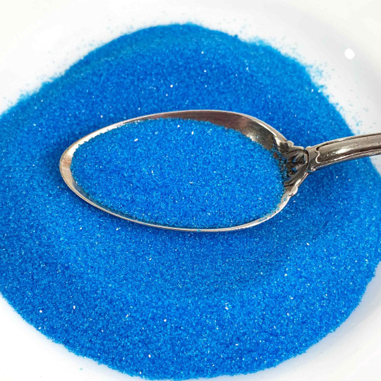 Clear Blue German Glass Glitter ~ Fine Grit ~ 2 oz in Jar