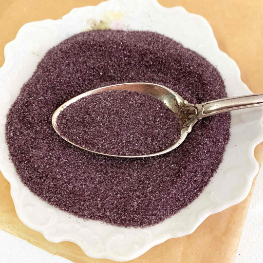 German Glass Glitter in Dark Plum Purple ~ Fine Grit ~ 2 oz in Jar