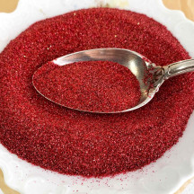 German Glass Glitter in Rosebud Red ~ Fine Grit ~ 2 oz in Jar