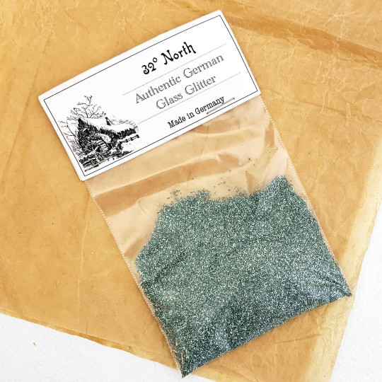 1 oz German Glass Glitter in Blue Sky ~ Fine Grit