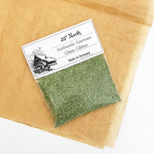 1 oz German Glass Glitter in Citron Green ~ Fine Grit