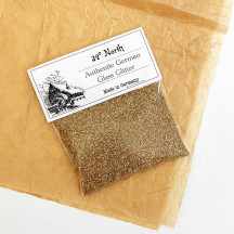 1 oz German Glass Glitter in Gold ~ Fine Grit