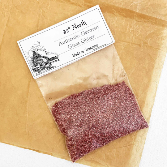 1 oz German Glass Glitter in Rose Pink ~ Fine Grit