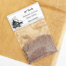 1 oz German Glass Glitter in Shell Pink ~ Fine Grit