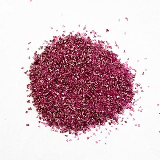 German Glass Glitter in Berry Pink ~ Medium Grit ~ 2 oz in Jar