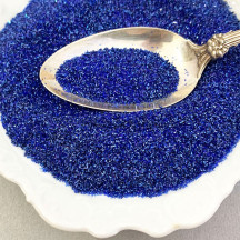 German Glass Glitter in Cobalt Blue ~ Fine Grit ~ 2 oz in Jar