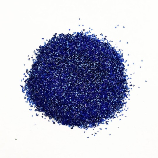German Glass Glitter in Cobalt Blue ~ Fine Grit ~ 2 oz in Jar