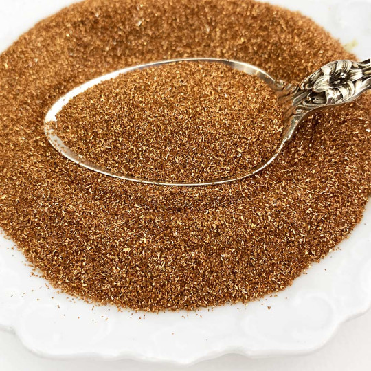 German Glass Glitter in Copper ~ Fine Grit ~ 2 oz in Jar