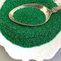 German Glass Glitter in Emerald Green ~ Fine Grit ~ 2 oz Jar