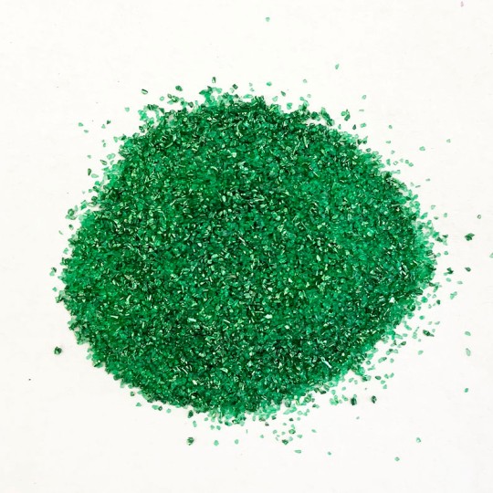 German Glass Glitter in Emerald Green ~ Fine Grit ~ 2 oz Jar