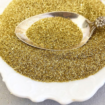 German Glass Glitter in Gold ~ Fine Grit ~ 2 oz in Jar