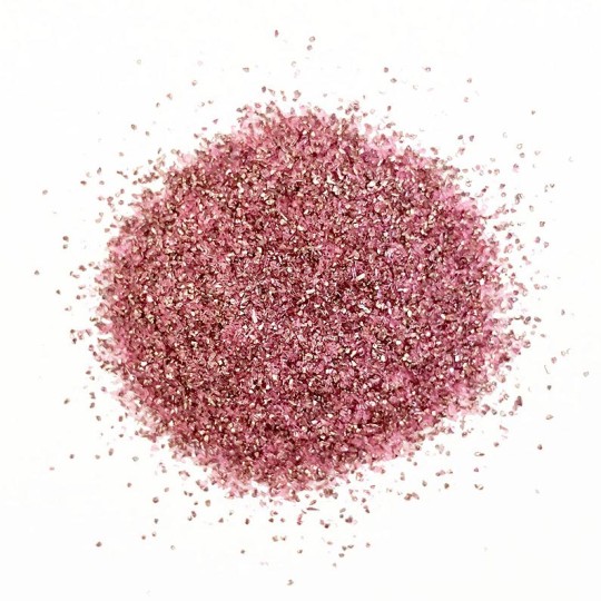 German Glass Glitter in Light Pink ~ Fine Grit ~ 2 oz in Jar