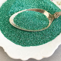 German Glass Glitter in Spruce Green ~ Fine Grit ~ 2 oz in Jar