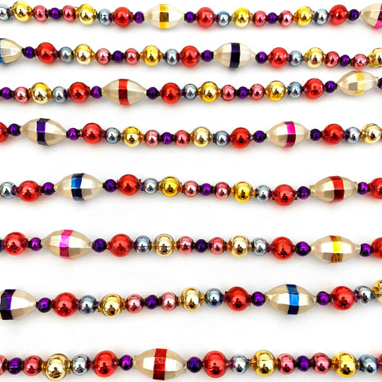 Glass Bead Christmas Garland DIY Craft Kit ~ Retro Barrels