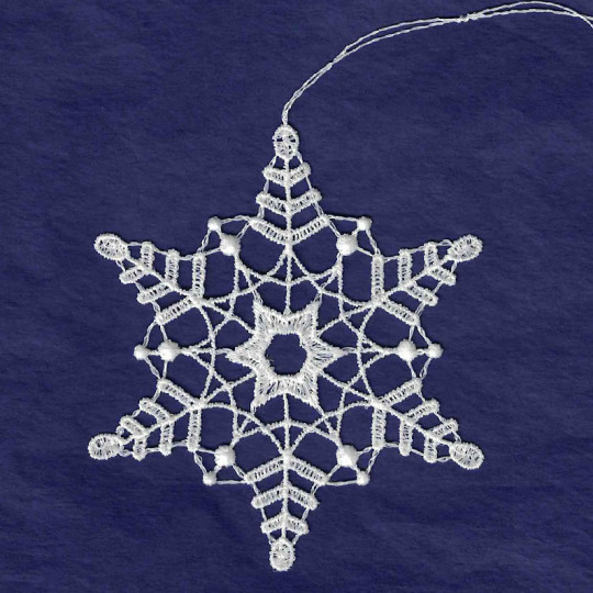 Lace Snowflake And Heart Ornaments From Germany
