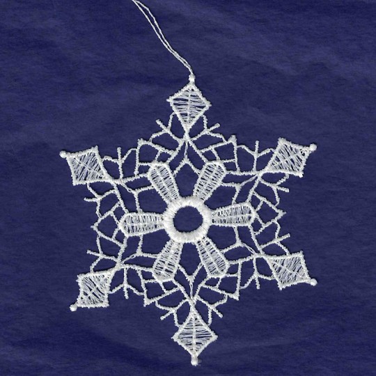 Six German Lace Christmas Ornaments ORXLACECHR 