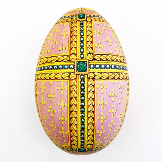 Pastel Regal Faberge Egg Metal Easter Tin ~ 4-1/4" tall ~ Old Store Stock