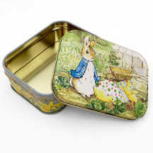 Peter Rabbit Easter Tin ~ 4-1/4 x 3-1/4" ~ England